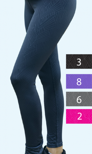 Calza F273 Poliéster con lycra gofrado