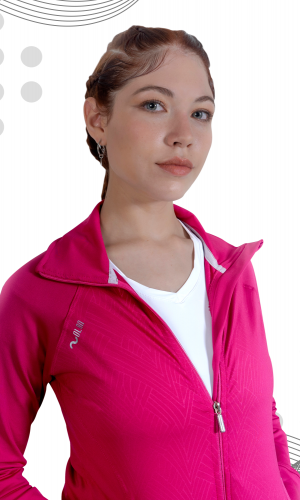 Campera F266 Poliéster con lycra gofrado